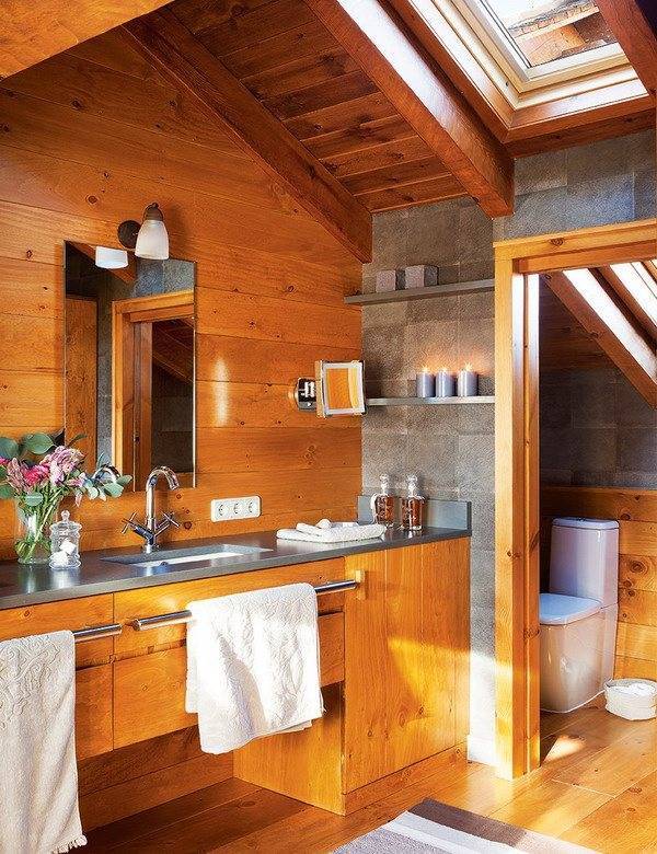 Ванная комната в каркасном доме: отделка своими руками