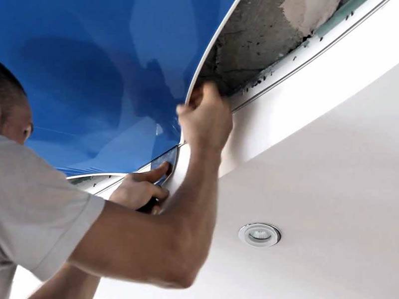 Как сделать монтаж тканевых натяжных потолков своими руками – понятно и доступно об установке