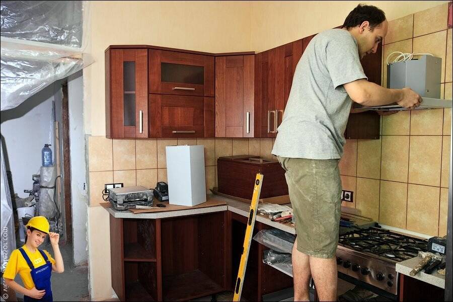 Ремонт кухни: как сделать красиво и дешево своими руками, этапы ремонтных работ, фото для вдохновения