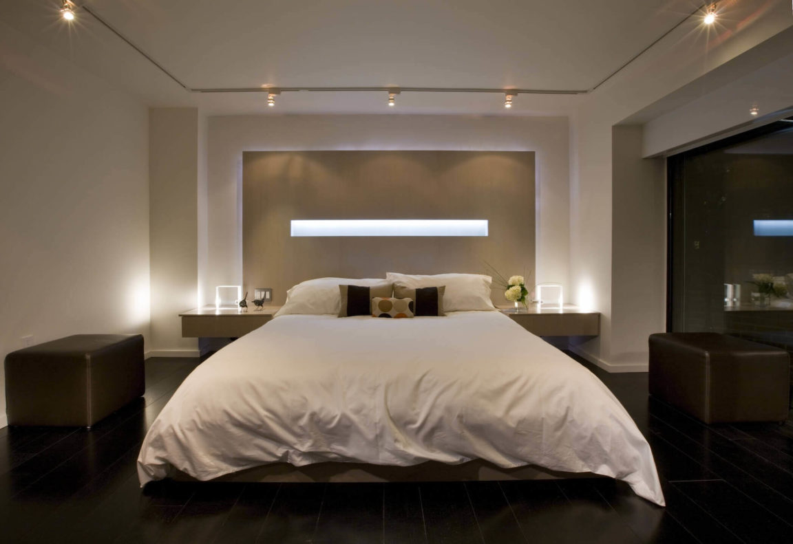 освещение спальни над кроватью