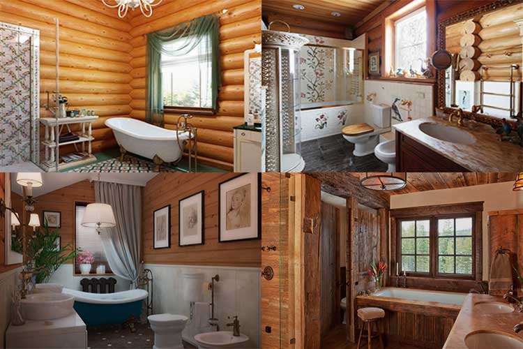 Ванная в деревянном доме - основные требования, подборка вариантов с фото дизайном – ремонт своими руками на m-stone.ru