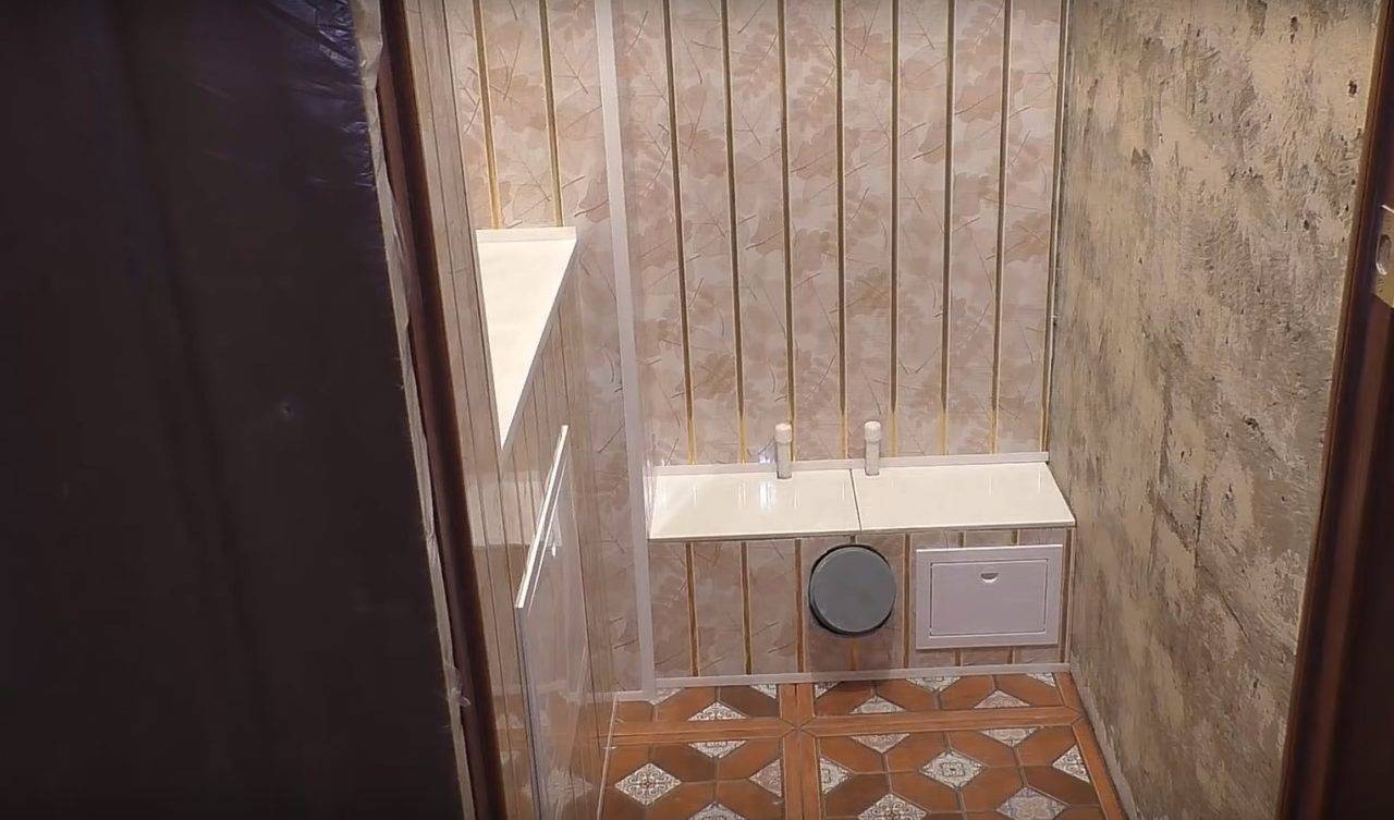 Отделка туалета пластиковыми панелями своими руками: видео