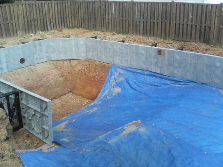 Каркасный бассейн во дворе дома своими руками: пошаговая инструкция с фото