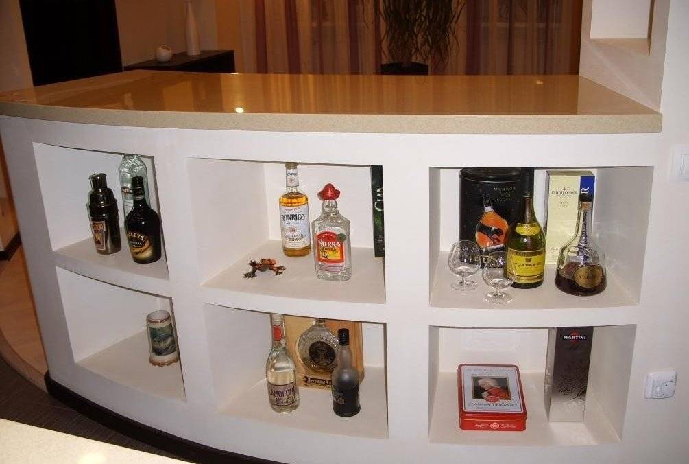 Как сделать барную стойку своими руками: барная стойка из гипсокартона, дерева, кирпича