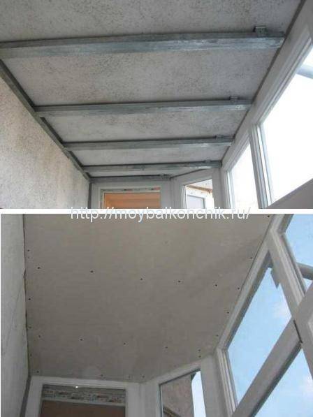 Потолок на балконе и лоджии. варианты отделки с фото
