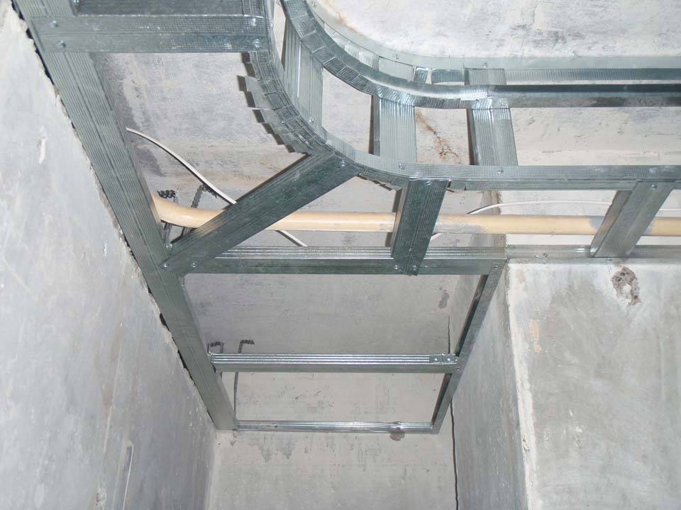 Как сделать подвесной потолок из гипсокартона для натяжного потолка