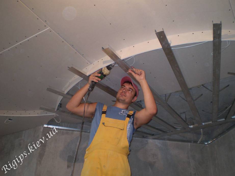 Как сделать потолок из гипсокартона своими руками - пошаговая инструкция и видео