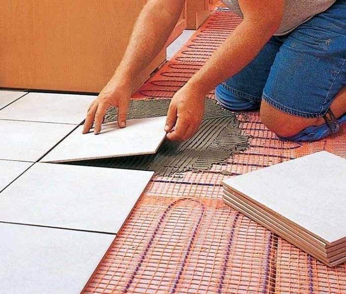 Укладка плитки на теплый пол: подробная инструкция