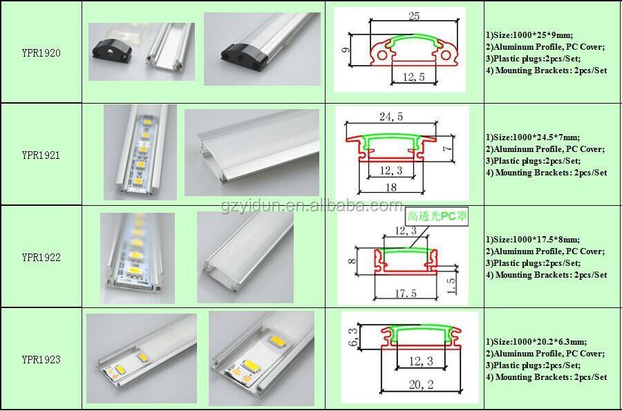 Монтаж профиля для светодиодной ленты — 3 вида.