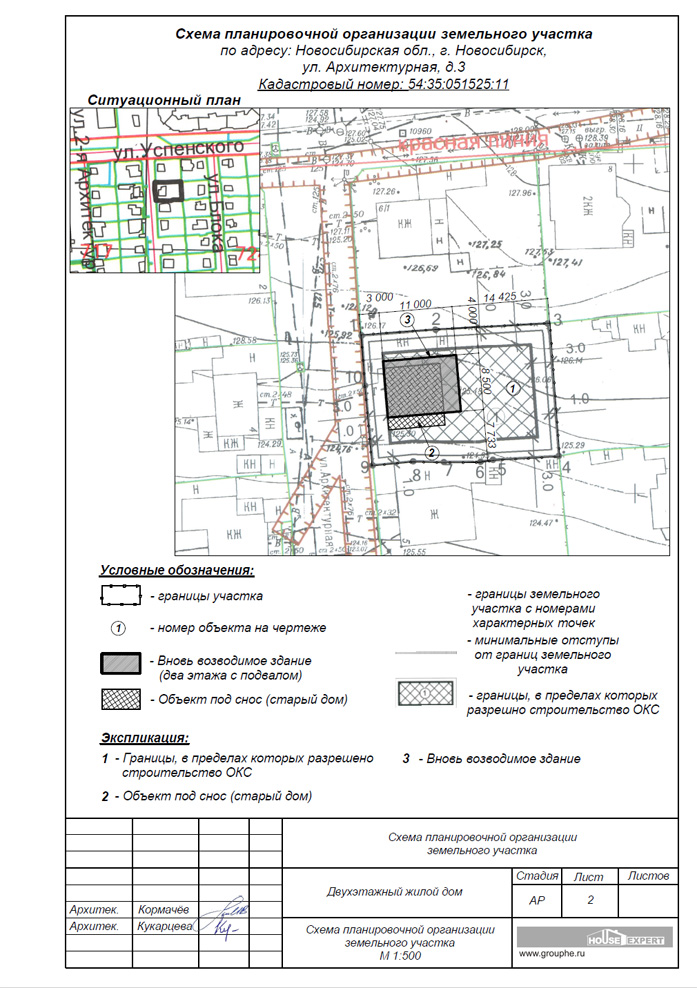 План участка для разрешения на строительство