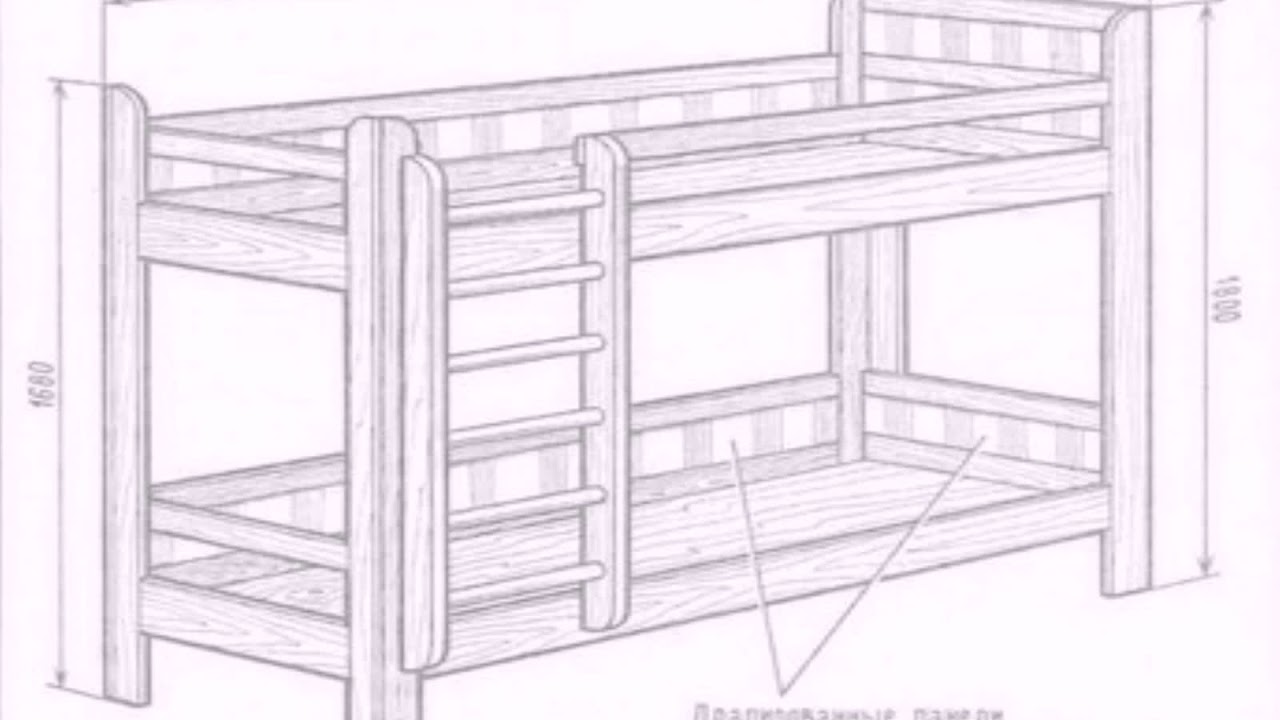Как сделать двухъярусную кровать своими руками. чертежи и схемы