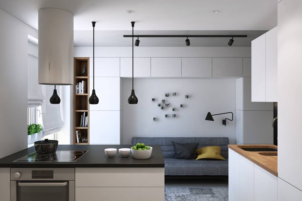 Интерьер кухни в стиле современная классика: 50 фото идей дизайна.