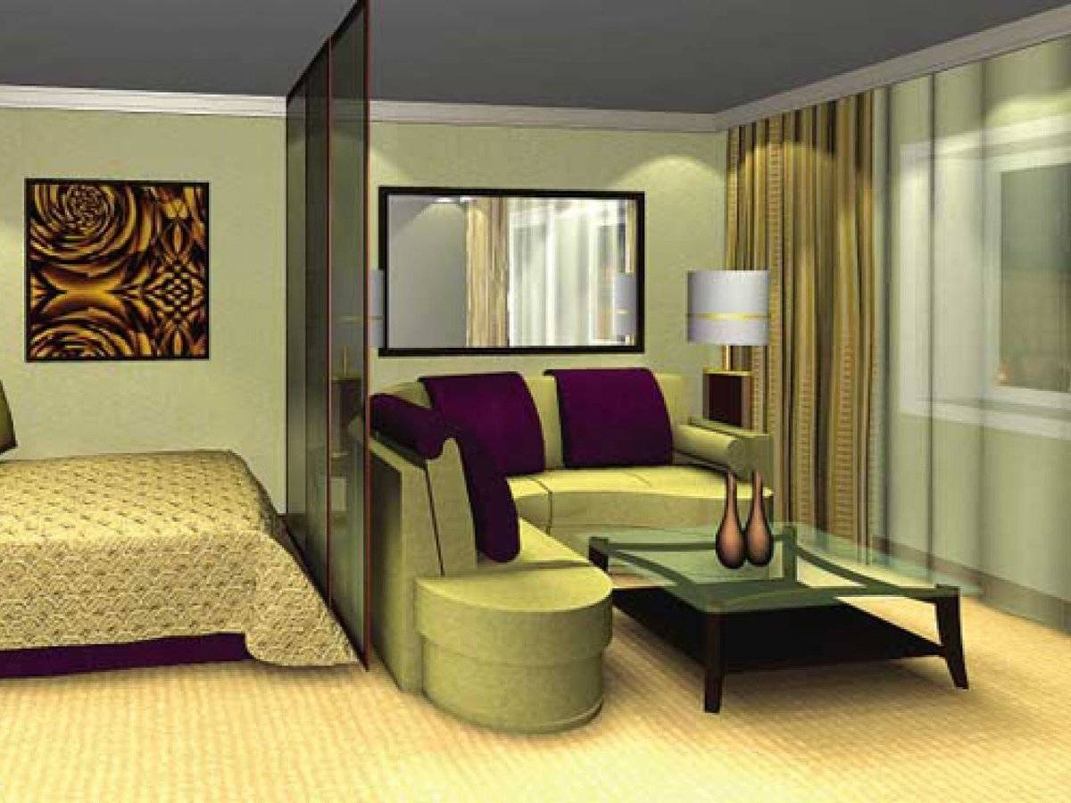 Дизайн спальни и гостиной в одной комнате: идеи совмещенного интерьера, вариант для площади 18 кв м + фото