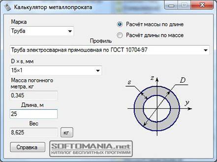 Калькулятор круглой стальной трубы. таблица веса 1 погонного метра стальной трубы.