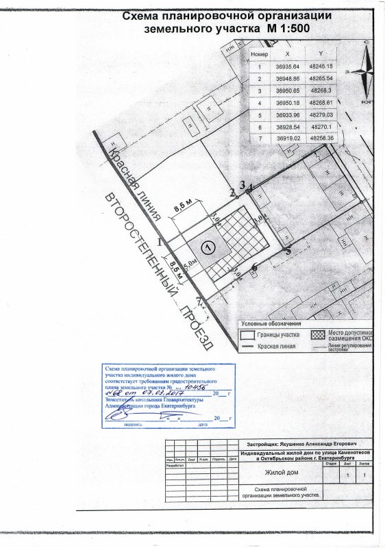 Спозу - схема планировочной организации земельного для участка ижс