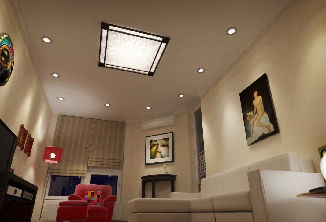 Выбираем варианты освещение для квартиры с натяжным потолком