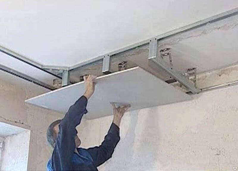 Потолок из гипсокартона своими руками - пошаговая инструкция +фото | стройсоветы