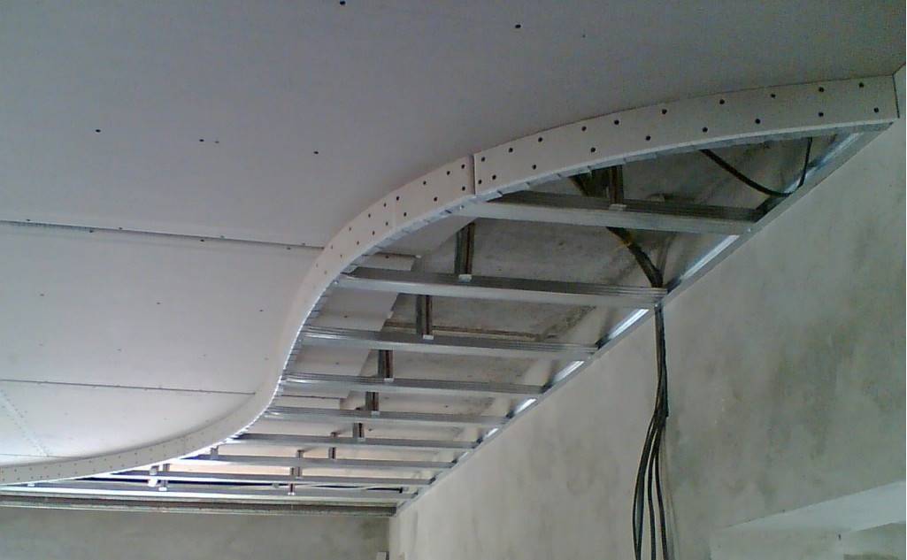 Как сделать второй уровень потолка из гипсокартона под натяжной потолок