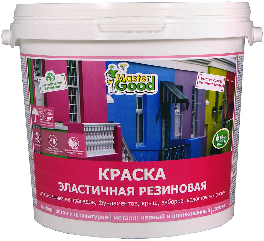 Резиновая краска - топ 5 производителей для пола, бассейна, фассада, кровли и наружных работ