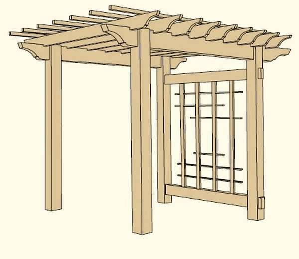 Как правильно построить деревянную или металлическую перголу