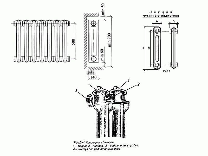 Радиатор мс- 140 для отопления: технические характеристики, вес, видео-инструкция по монтажу и фото