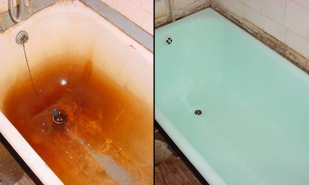 Реставрация ванны жидким акрилом: выбор материала и технология проведения работ
