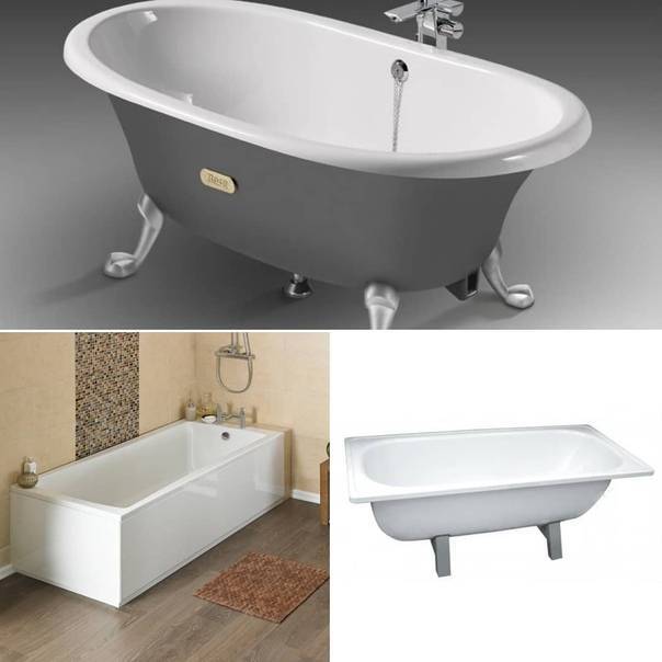Какая ванна лучше — акриловая, стальная или чугунная?