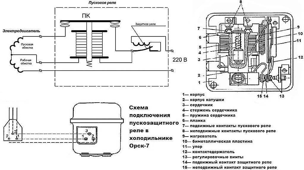 Схема подключения компрессора холодильника: конденсатором, включения, напрямую