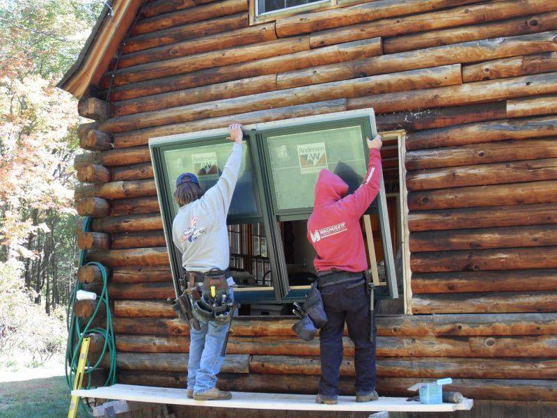 Как самостоятельно вставить деревянные окна в сруб