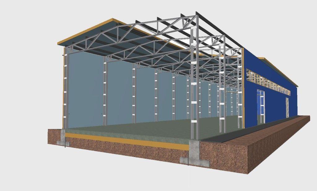 Типовой проект холодного склада из металлоконструкций - 86 фото