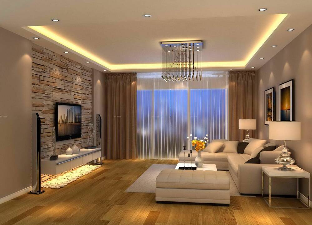 Освещение в гостиной комнате: виды, дизайнерский свет, основы современного дизайнерского освещения, красивая подсветка, точечные светильники над диваном, новинки
 - 32 фото