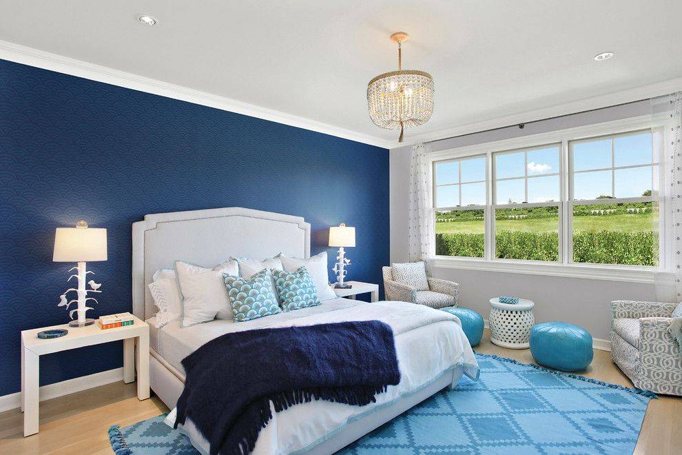 Голубая спальня: 140 фото лучших новинок дизайна спальни