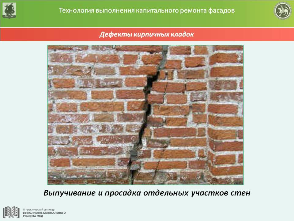 Технология ремонта кирпичной кладки в стене квартиры снаружи или изнутри, если имеются дыры отдельными частями