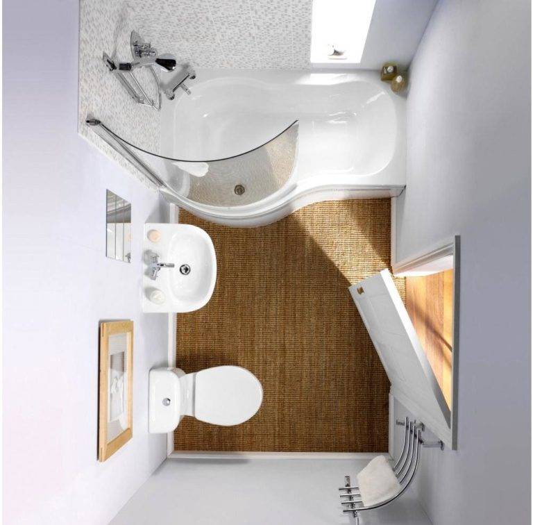 Дизайн и планировка интерьера ванной комнаты площадью 3 м²