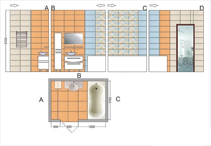 Онлайн калькулятор расчета плитки для ванной - схемы раскладки и правила идеального рассчета