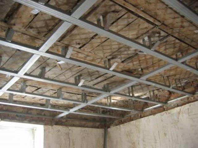 Потолок из гипсокартона в деревянном доме - всё о гипсокартоне