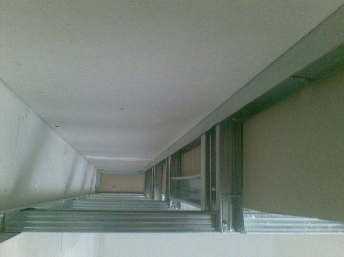 Короб из гипсокартона на потолке: способы изготовления