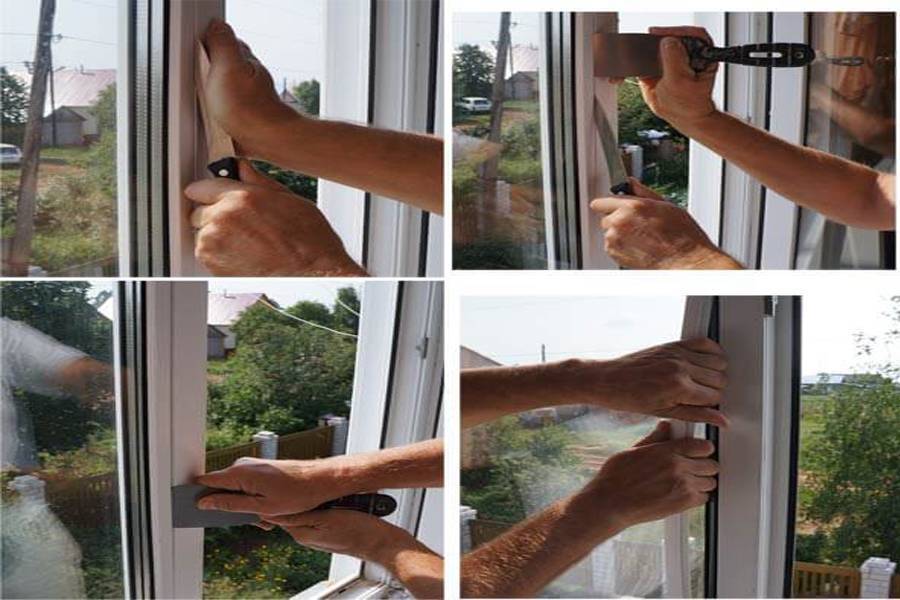 Как снять стеклоапкет с пластикового окна своими руками