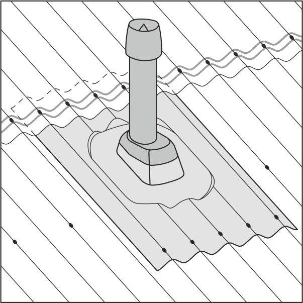 Как обеспечить герметизацию печной трубы на крыше из профнастила