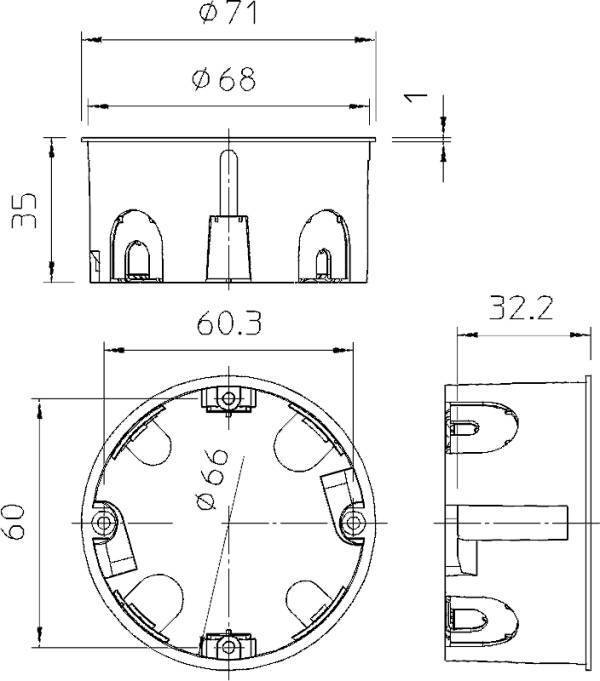 Подрозетник для гипсокартона: размеры, конструкция и особенности монтажа
