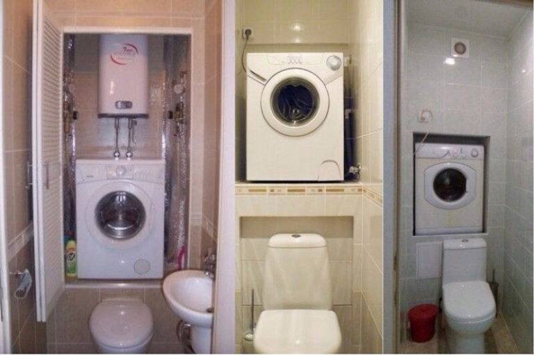 Маленькая ванная комната с душевой кабиной и стиральной машиной: планировка и дизайн совмещенного санузла в хрущевке, фото