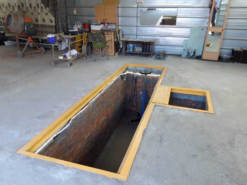 Строим смотровую яму в гараже своими руками