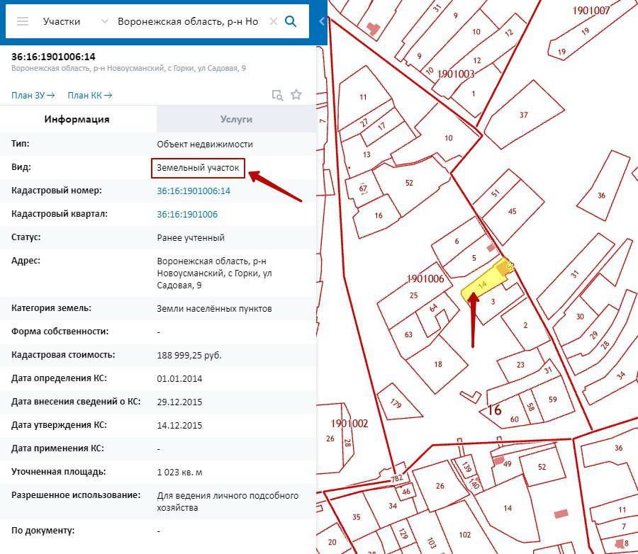 Кадастровая карта с межеванием