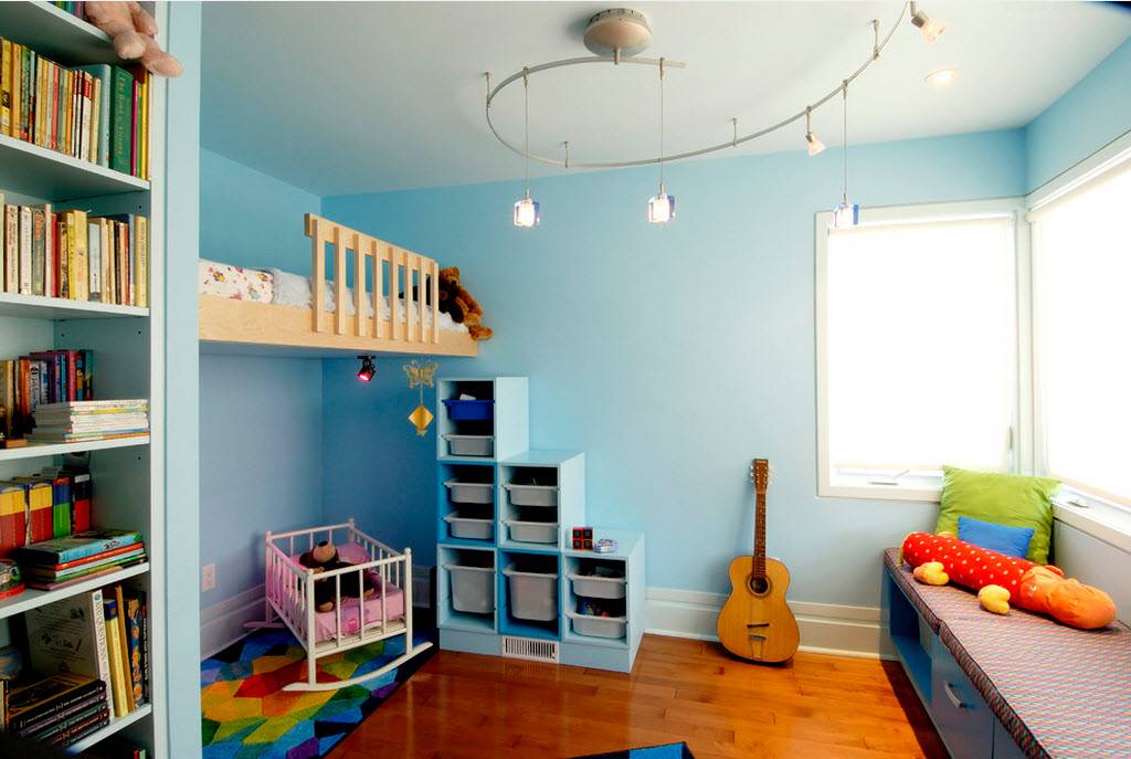 Правильное освещение в детской комнате (70 фото)
