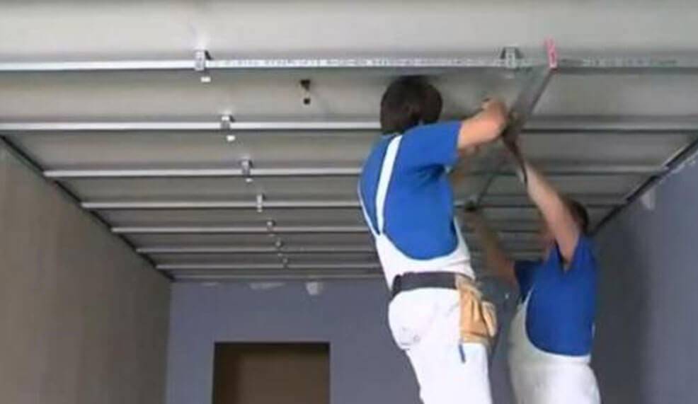 Потолок из гипсокартона своими руками: как сделать и монтаж, видео инструкция пошаговая