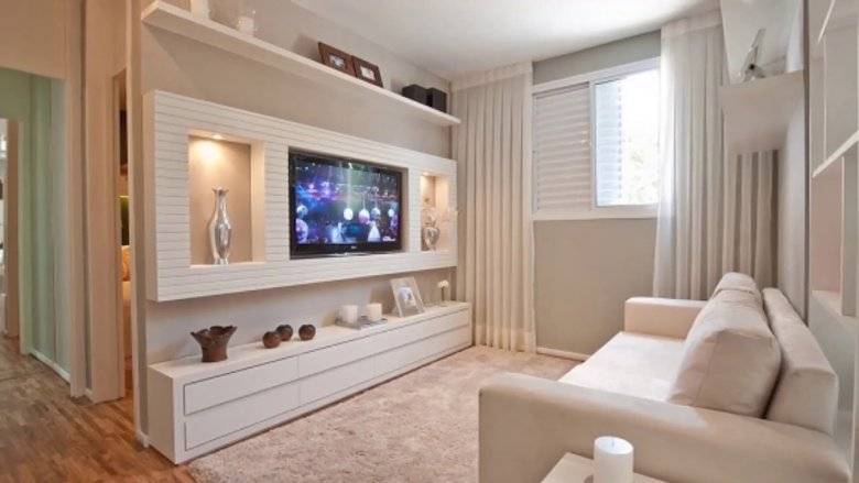 Ниша под телевизор — отличное дизайнерское решение для вашей гостиной