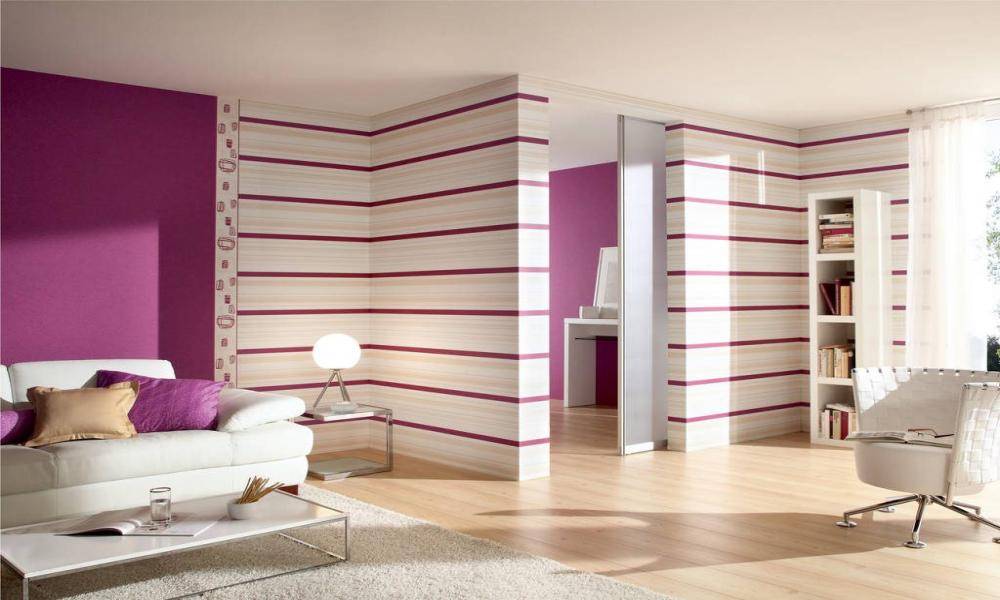 Комбинирование обоев для стен – красивый дизайн на основе сочетания простых элементов интерьера
