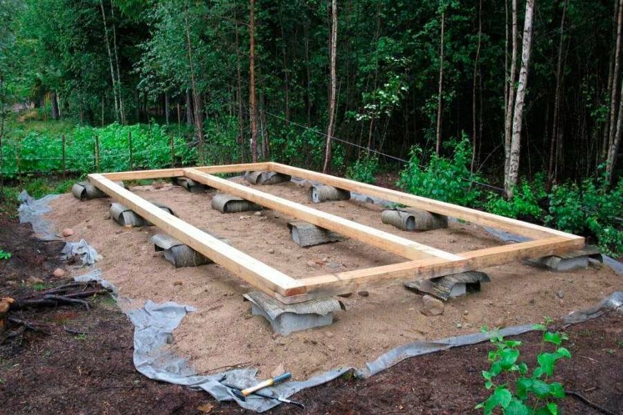 Ленточный фундамент для деревянного дома из бруса: какова должна быть глубина и ширина мелкозаглубленного фундамента