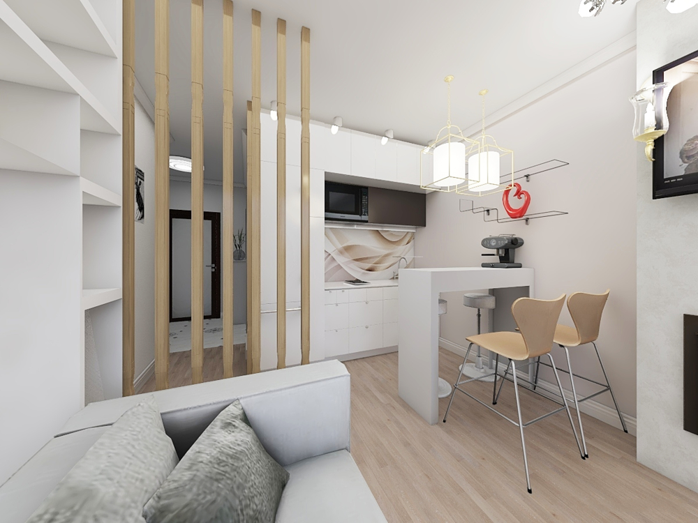 Интерьер студии 30 кв м с балконом. дизайн квартиры-студии 30 кв.м: готовые проекты и идеи для обустройства